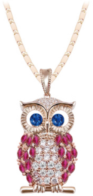 [혜성 주얼리] 샬럿 루비 부엉이 목걸이