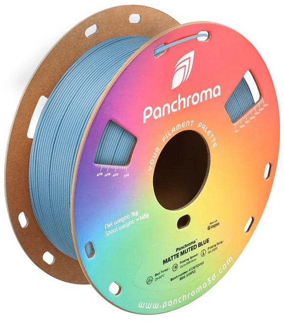 Polymaker PLA 필라멘트 PolyTerra 무광 1.75mm 1kg, 음소거된 파란색