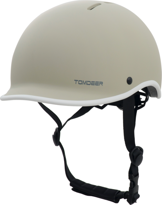 톰디어 KC인증 유아 아기 어린이 자전거 헬멧, 베이지, 1개