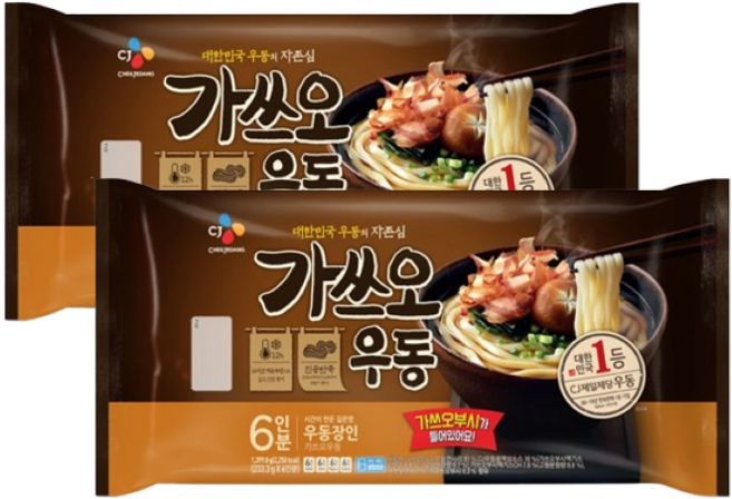 코스트코 CJ 가쓰오우동 1399g(6인분) 일반박스 발송, 1.399kg, 2개