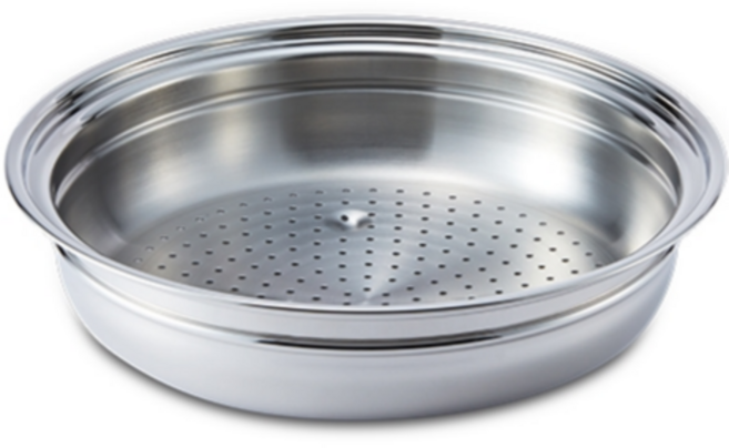 [JKLIVING] 마마르떼 316Ti 티타늄 스테인레스 통5중 24/28 스티머 (같은 사이즈의 마마르떼 냄비와 호환), 1개, 28cm