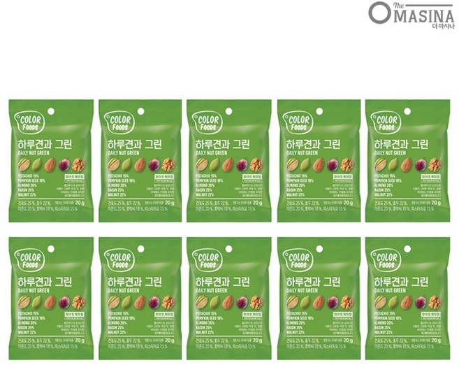 하루견과 그린 10p, 200g, 1개