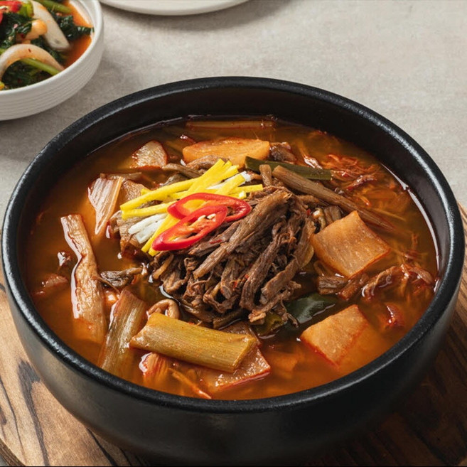 [소노정] 국내산 한우 육개장 500g x 4팩 전통육개장 대파육개장, 4개