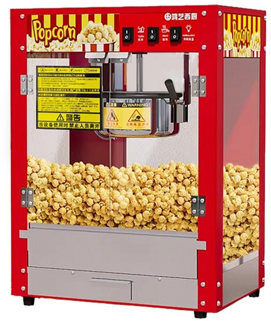 엉클팝팝 영업용 가정용 깨지지않는 아크릴 마감 팝콘기계, 1개, 818M_중형