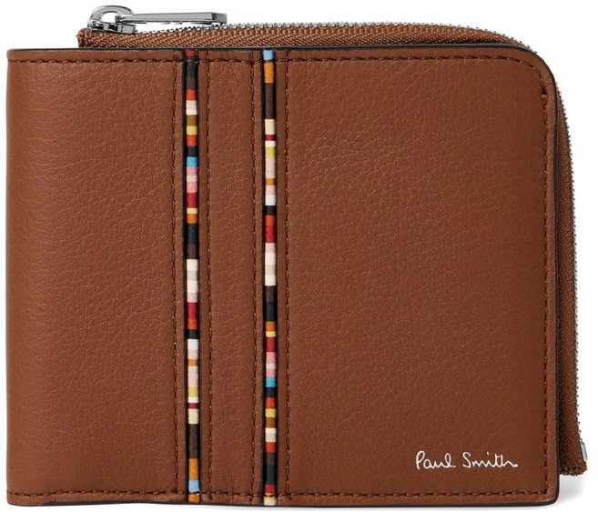 폴스미스 멀티 스트라이프 지퍼 지갑