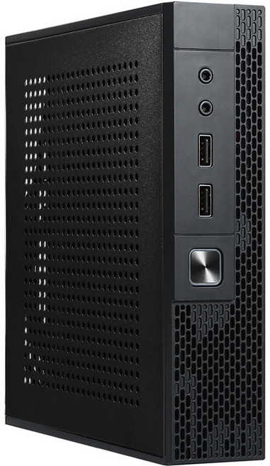 PC 케이스 모니터링 서버 섀시용 Mini-ITX HTPC 컴퓨터 케이스 섀시용 산업용 제어 컴퓨터, 01 Black