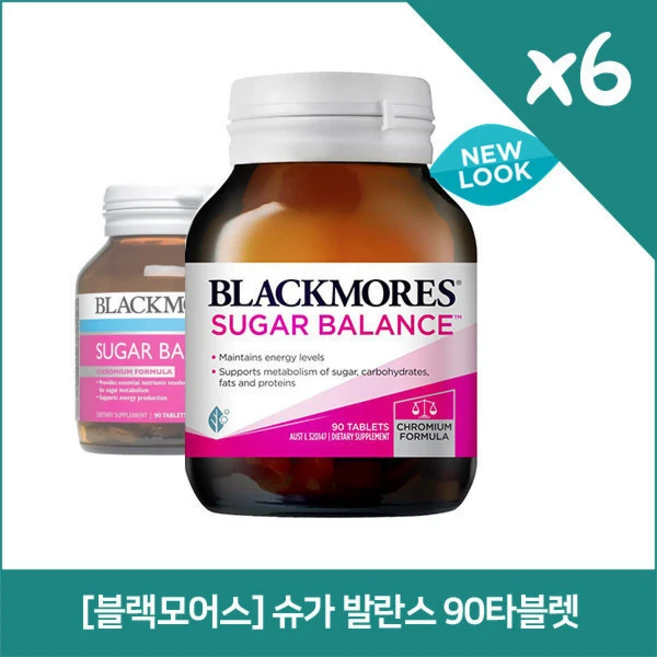 블랙모어스 슈가 발란스 90정X6개, 6개, 90정 - 쿠팡