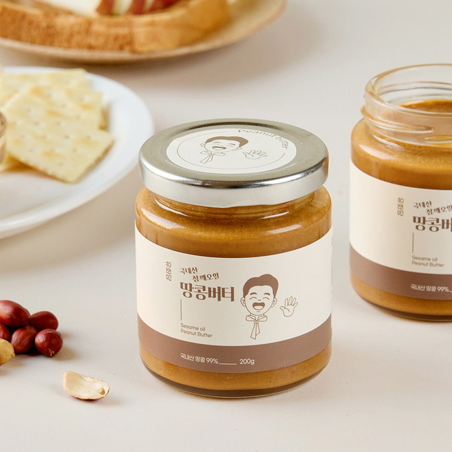 유화당 국산 땅콩 100% 땅콩버터, 1개, 200g