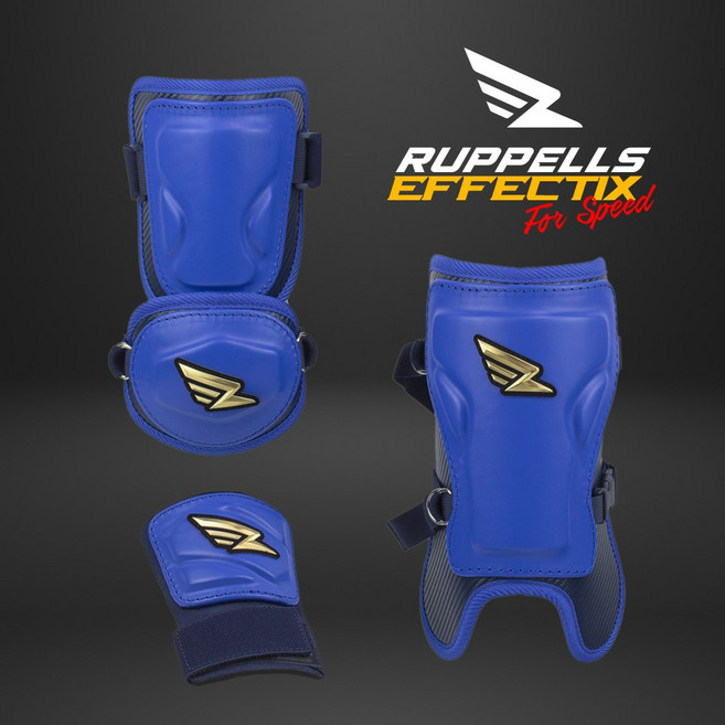 러펠스 이펙티스 골드메탈 야구 보호대 암가드 풋가드 손등가드 블루/네이비, 1개