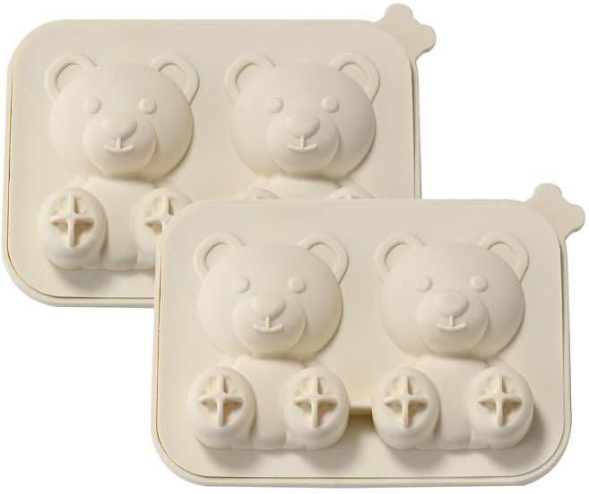 실리콘 입체 곰돌이얼음틀 캐릭터 하이볼 아이스몰드 얼음틀 아이스트레이