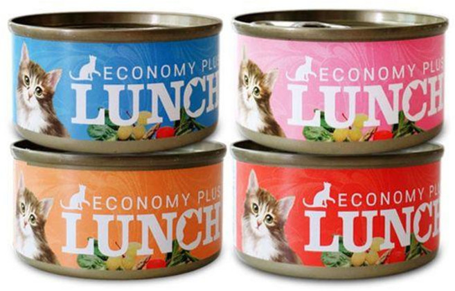 이코노미 런치캔 80g 고양이캔 고양이 간식, 24개, 혼합
