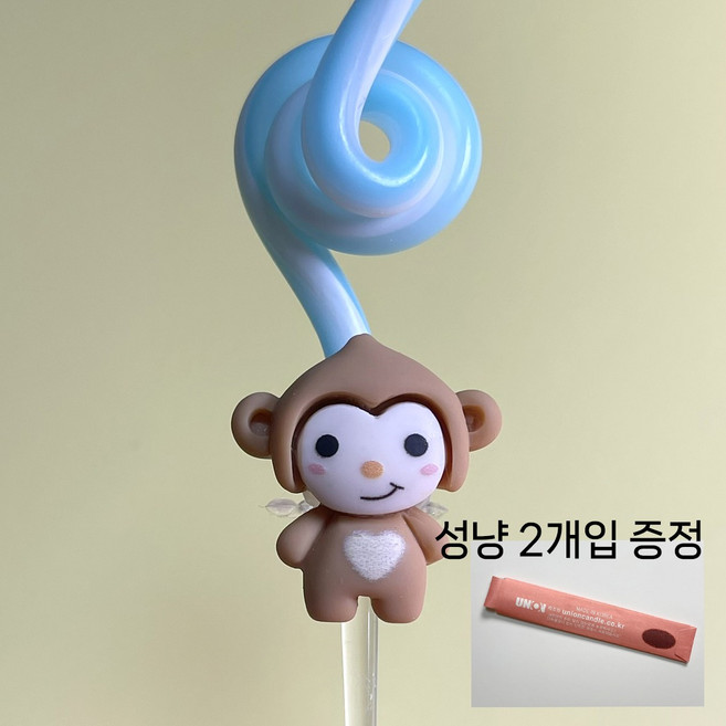 십이간지 띠별 동물초 + 성냥 증정, 2개, 10g, 원숭이