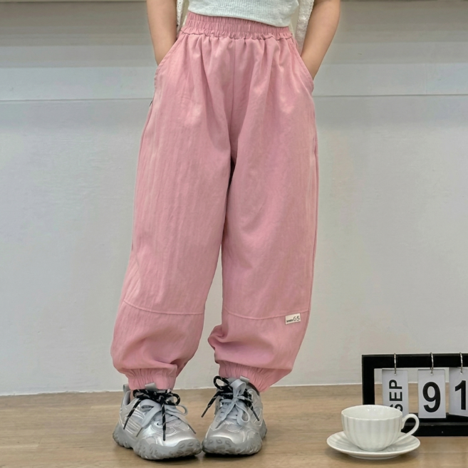 여름용 쿨 와이드배기팬츠 모기물림방지 자외선차단 120-160호