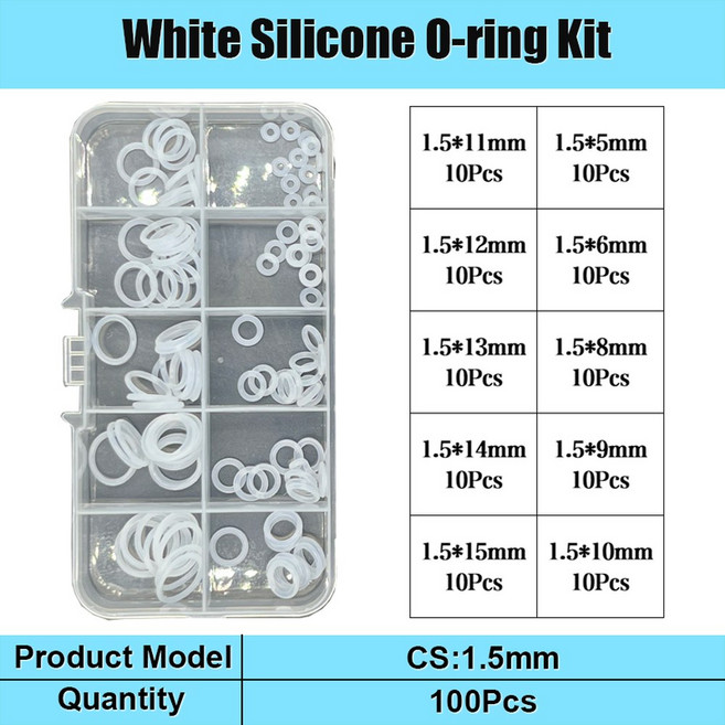 실리콘고무판 실리콘 고무 O링 씰링 와셔 레드 VMQ 니트릴 R 등급 고온 배관 개스킷 내유성 오링, [02] 실리콘고무판 10G 1.5mm white, 1개