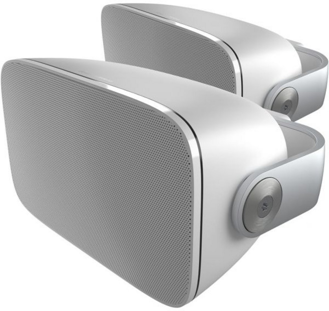 보스 스피커 오디오 탁상용 사운드 바워스 앤 윌킨스 AM-1 건축 모니터 파티오 가든 또는 풀사이드용 내후성 스피커 1인치 알루미늄 돔 트위터 5인치 유리섬유 콘 중거리, White, 흰색