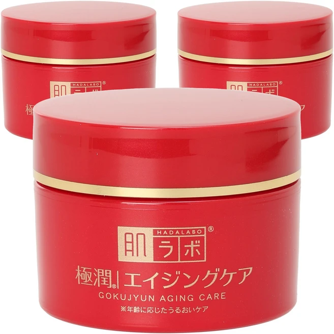 하다라보 고쿠쥰 에이징 케어 탄력 크림, 3개, 50g - 쿠팡