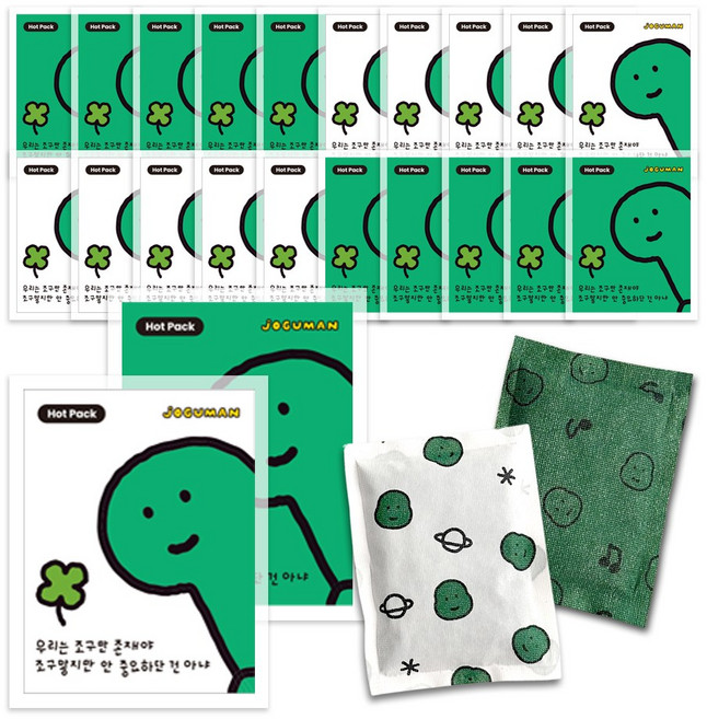 25년 국내생산 조구만 캐릭터 휴대용 핫팩 100g, 20개