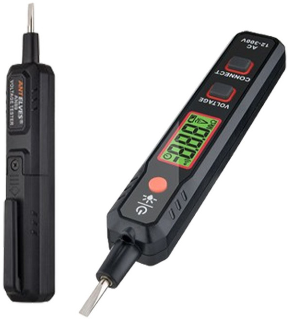 검전기 전류 테스터기 디지털 검전기펜 멀티 전압 테스트 감지기 고급형 검정기 오토모드 디스플레이, 1개