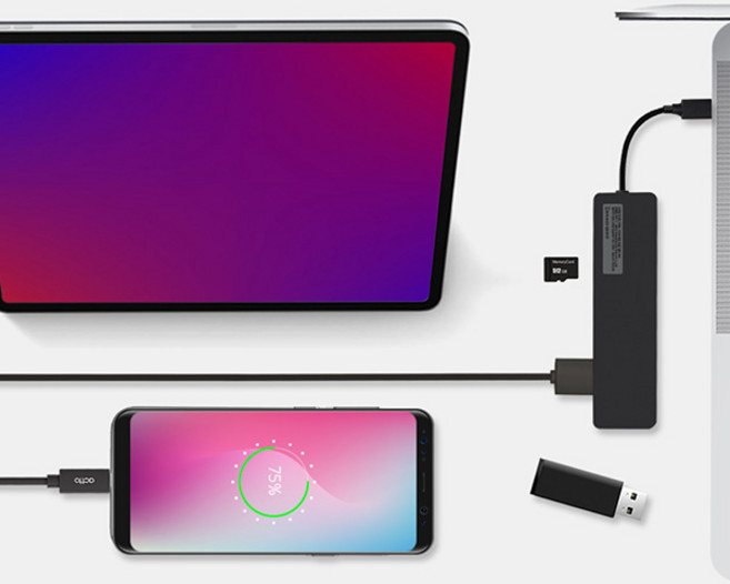 5in1 C타입 멀티허브 USB3.0+USB2.0+HDMI+TF+SD슬롯 삼성DeX지원 TV연결 노트북 맥북 태블릿PC 탭, 1개