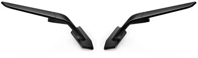 BMW S1000 RR S 2019-2023 윈드 윙 오토바이 LED 라이트가있는 조정 가능한 회전 백미러, 01 No light With logo