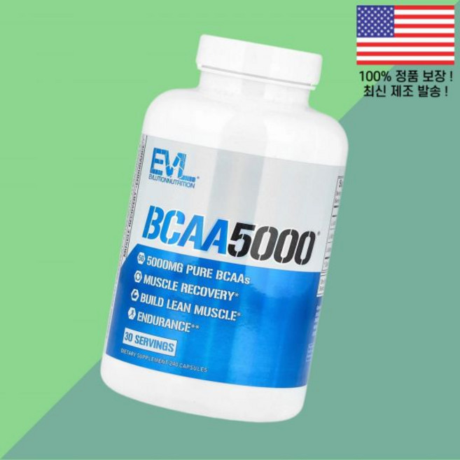 에블루션 뉴트리션 BCAA 아미노산 BACC5000 240캡슐 EVL 240 Capsules, 에블루션 뉴트리션 BCAA 아미노산 BACC5000 2, 1개
