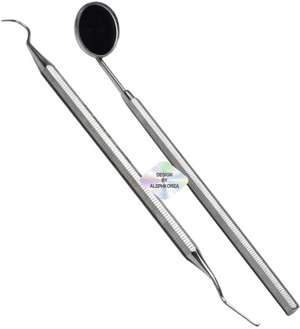 바다르산스 치석제거기 치경 세트 치과용 탐침 셀프 스케일링, 1개