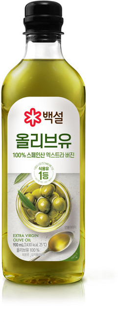 백설 [CJ제일제당] 올리브유 (백설 0.9L), 900ml, 1개