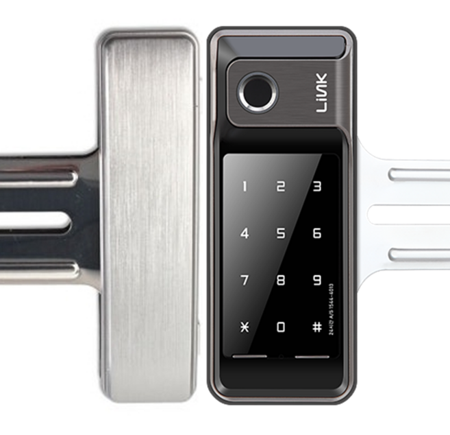 자가설치 LG-500F 양문형 지문인식 유리문용 지문키 강화문용, LG500F양문형, 고객직접설치