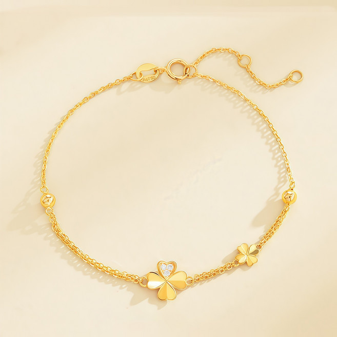 COCOYOU 14K 도금 심플 팔찌 여자친구 선물 DW-08