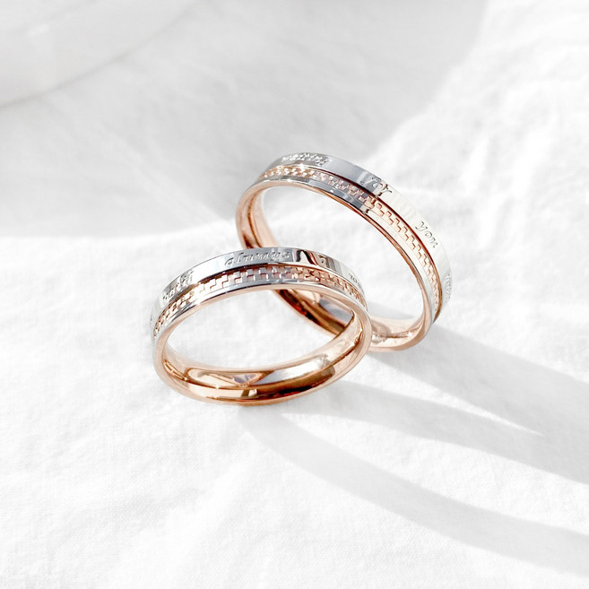 (무료각인) 써지컬 메리 각인반지 학생 커플링 100일 기념일 선물