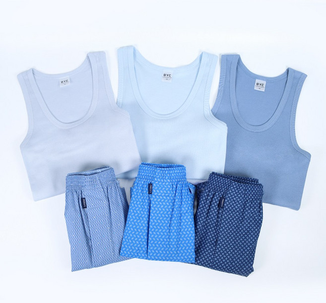 BYC 남성 런닝 트렁크 코마사 코튼 속옷 세트 3종