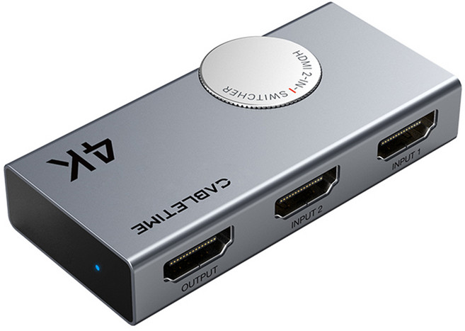 케이블타임 4K 60Hz 양방향 HDMI V2.0 스위치 선택기, 1개, CP33G