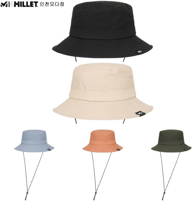 밀레 밀레 홀로버킷햇_MXTSC903 간절기 남여공용 등산 야외활동 일상생활 버킷햇 5칼라_IC, BLACK(블랙)