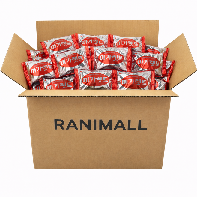 롯데 마가렛트 오리지널 대용량 40개 개별포장 사무실간식 탕비실 과자 행사간식, 1kg, 1박스