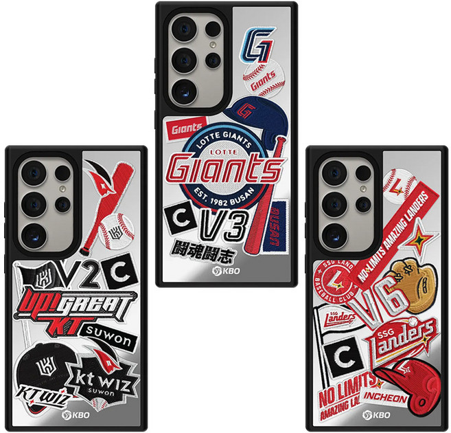 한국 프로 야구팀 갤럭시 S25 24 23 울트라 플러스 맥세이프 호환 휴대폰 케이스