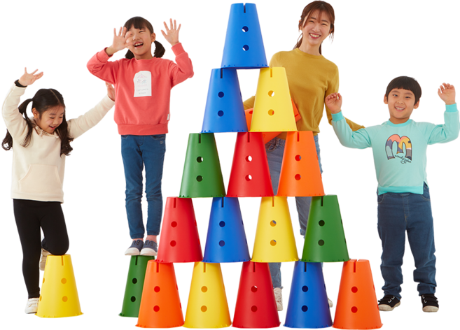 아이짐 원탑 점보컵쌓기놀이 유아체육 놀이체육, 옵션9. 아이짐 기차달리기 놀이