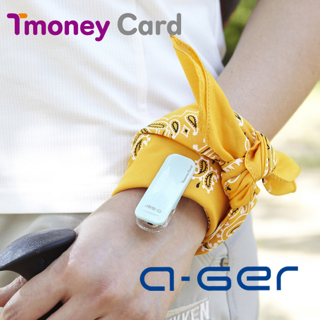 옷깃에 꽂아 편리하게 태그하는 티머니 아거, 1개, 민트 스카이 M_S