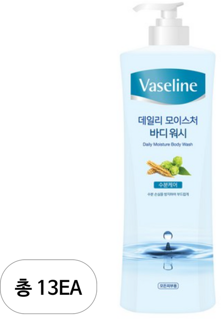 바세린 데일리 모이스처 바디워시, 800ml, 13개
