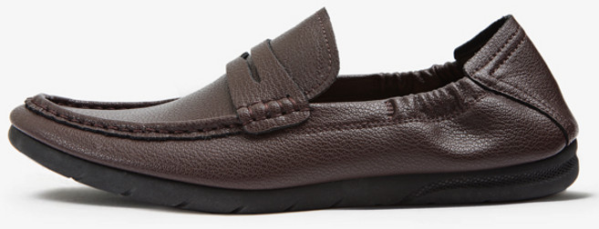 보닌 소가죽 유팁 드라이빙 힐탭 밴딩 페니 로퍼 TS315DBR