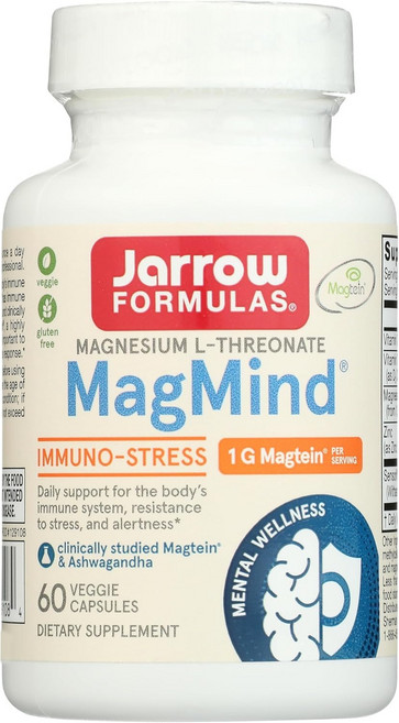 Jarrow 자로우 MagMind Immuno Stress Caps 60정 캡슐, 1개