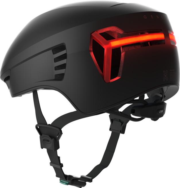 CRNK 크랭크 제네틱 알파 GENETIC ALPHA 스마트 LED 후미등 로드자전거 에어로 전동킥보드 경량헬멧, 블랙, 1개