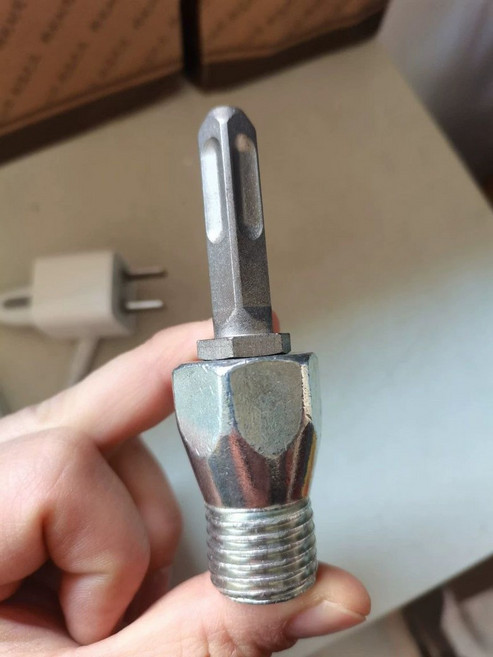 블레이드 믹싱 스텐 믹서기날 페인트 임펠러 배합기, 사각 손잡이 4구 전동 드릴, 1개