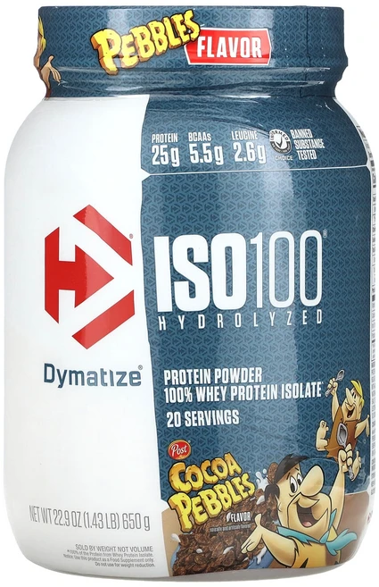 몸관리하세요 겨울입니다 Dymatize ISO100® 가수분해 100% 분리유청단백질 코코아 페블 650g(1.43lb) 특별관리진행, 1개, 650g - 쿠팡