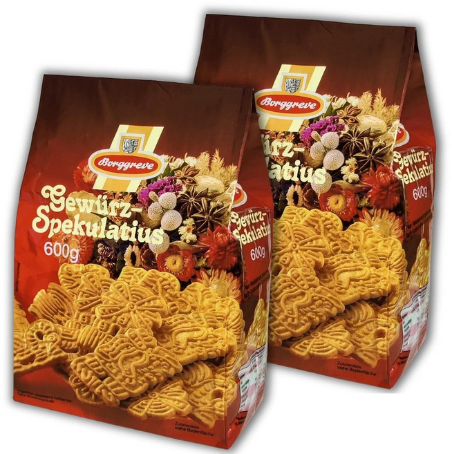 보르그레브 스페쿨로스 쿠키 600g 2개입 Borggreve Gewürz-Spekulatius