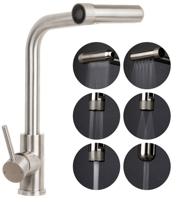 비욘드퍼니싱 6WAY 폭포 싱크대 수전, 1세트