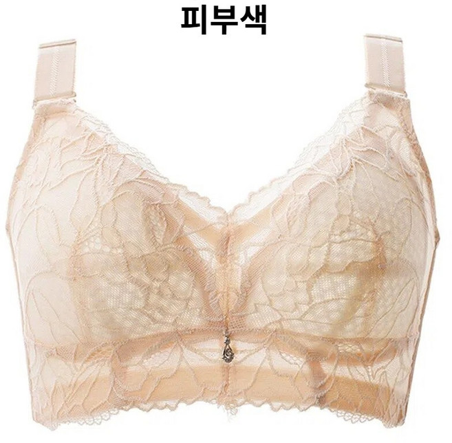 우아한 레이스 포밍 노 와이어 브라 보정속옷 가슴작아보이는 브라 056