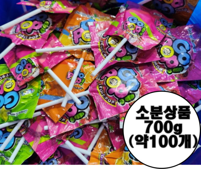 고팝 막대사탕, 100개, 7g