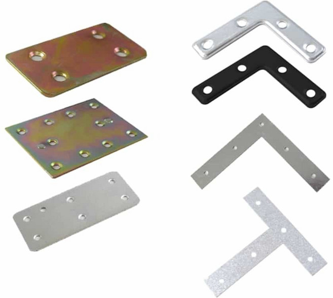 옥이드림 평철 철물 연결철물 일자평철 보강재, B05-평철ㄱ형50엠보흑색