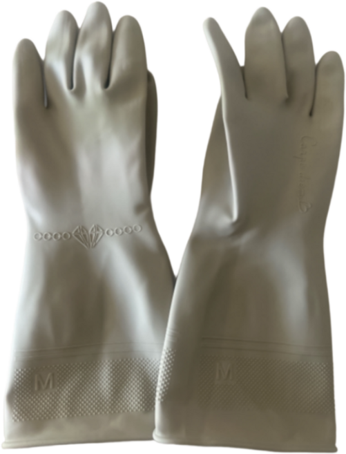 기본에 끼고 벗기 쉬운 고무장갑, 라이트그레이, 중(M), 3개