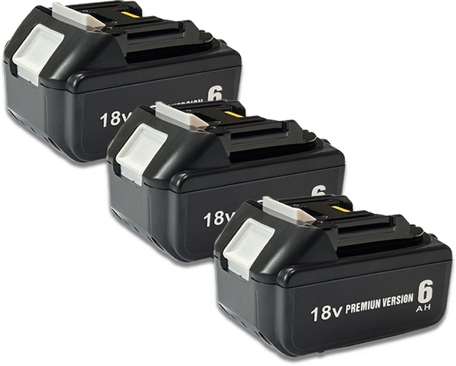 DAGUHAE 호환 마끼다 배터리 18V 보호회로 BMS 탑재 KC인증 국내당일 발송 A/S보증 BL1860 18V 6.0Ah 6000mAh, 3개